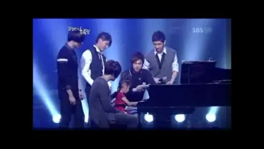 DBSK и слепая девочка-пианистка - You raise me up