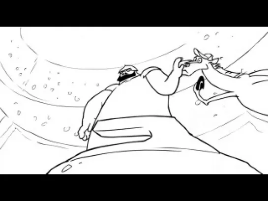 Три Богатыря - Кёрлинг-Three Russian Bogaturs & Curling (animation)