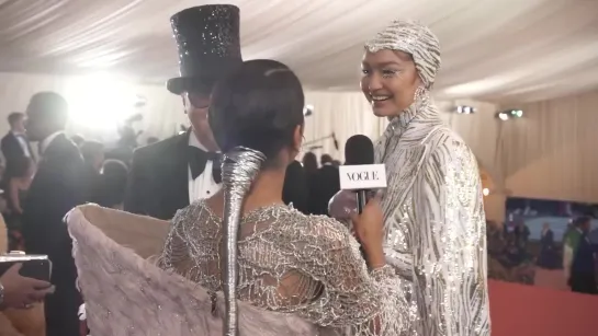 Gigi Hadid on Her Cher and Liberace-Inspired Met Gala Look _ Met Gala 2019 With