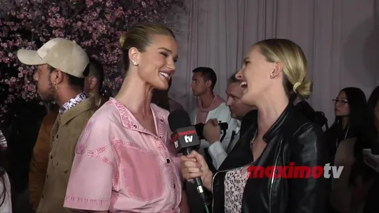 Rosie Huntington-Whiteley Interview Patrick Ta Beauty Collection Launch Pink Car