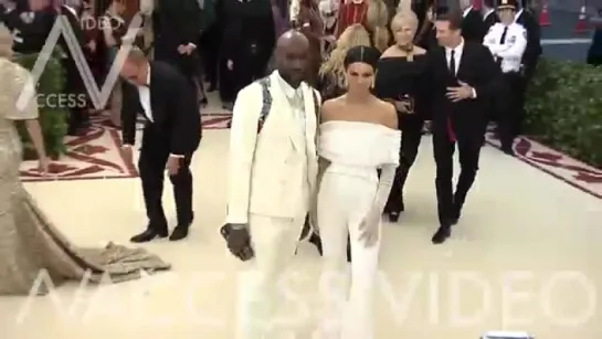 Virgil Abloh and Kendall Jenner at the 2018 MET Gala