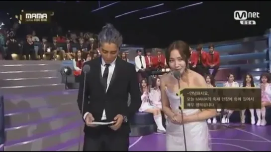 [MAMA 2016] Мин Ен и Darren Wang вручили награду в номинации "World Performer".