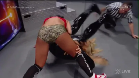 Nikki Bella vs Natalya (Falls Count Anywhere Match)