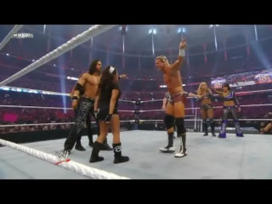 John Morrison, Trish Stratus & Snooki vs. Dolph Ziggler & Lay-Cool