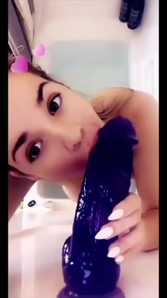 Morgan Lux bathtub blue dildo blowjob riding snapchat premium