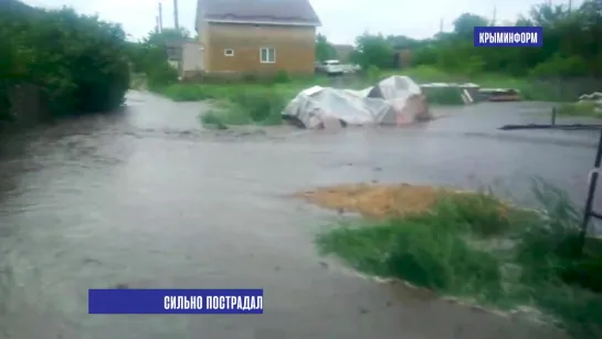 Дождь смыл почву на садовое товарищество под Симферополем