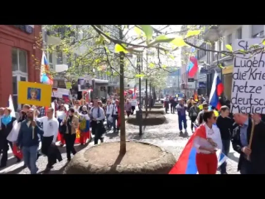 31.03.14 Германия. Франкфурт. Митинг в поддержку позиции России в ситуации с Украиной.