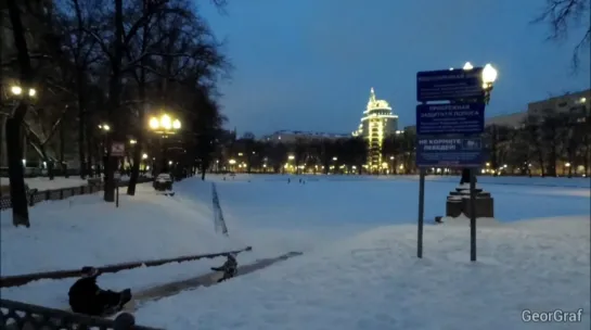 Прогулка по вечерней Москве под хорошую музыку