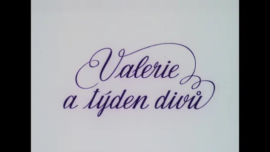 Валери и неделя чудес / Valerie a týden divu (1970) dir. Jaromil Jireš [1080p] (RUS SUB)