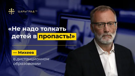 «Не надо толкать детей в пропасть !» - Михеев о дистанционном образовании