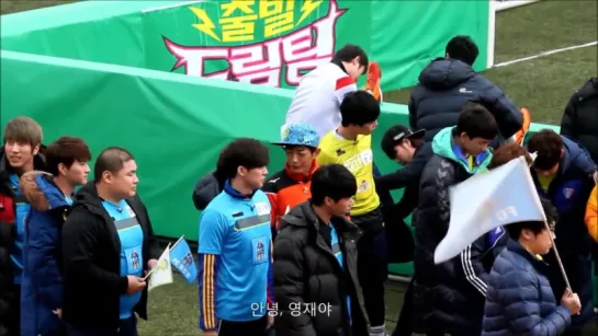 [FANCAM] 140309 Енджэ на записи @ Let's Go Dream Team (HD)