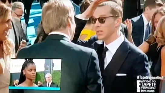 Benedict Cumberbatch has arrived with Sophie Hunter!!!! Emmys