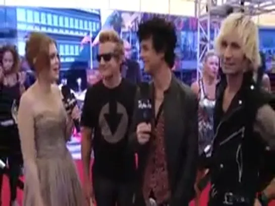 VMA 2012: Red Carpet Report With Holland Roden - Green Day