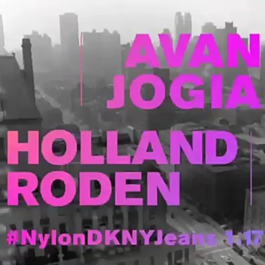 Here's a sneak peek of our #NYLONDKNYjeans video starring @hollandroden and @atjogia92 in @DKNYjeans. See it all on nylonmag.com this Friday!