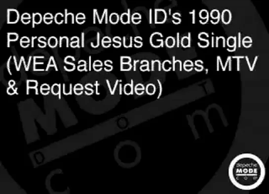 Hello! We are Depeche Mode- Personal Jesus