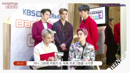 [170428] Teen Top @ KBS2 BackstageChat