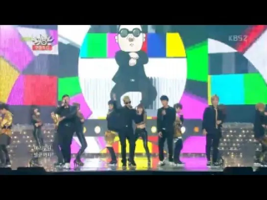 [131220] Music Bank Year-End Special: ‘Gentleman’ (with AOA & M.I.B)