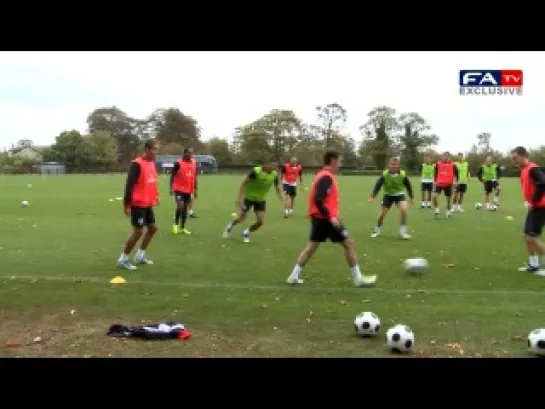 Amazing trick from Josh McEachran - Iceland vs England U21 training