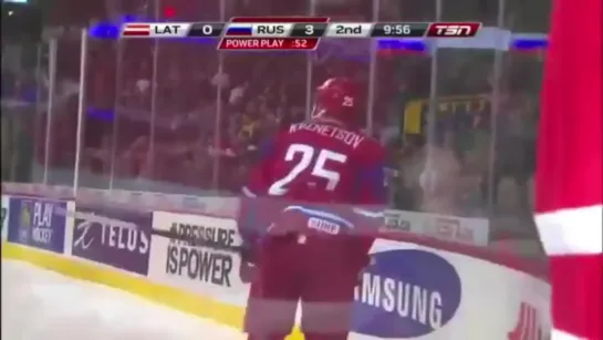 Evgeny_Kuznetsov_Евгений_Кузнецов_9_points_against_Latvia / Кузнецов в двух звеньях: хет-трик и 9 очков!