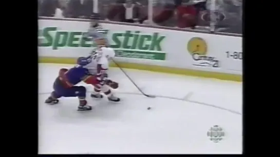 Slava Fetisov Hipchecks on Courtnall and Hudson 5/12/96  /  Парочка классных силовых Фетисова в матче с Блюзменами