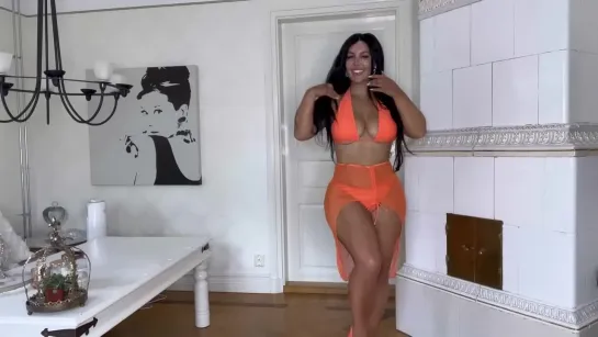 VACATION TRY ON HAUL 🔥  SWIMWEAR  DRESS FASHION   HALLOWEEN 🎃 ORANGE