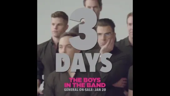 3 days left until tickets for Mart Crowley’s groundbreaking and fiercely funny play are on sale. #BoysintheBand