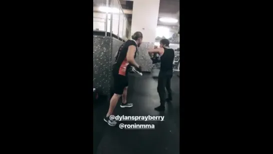 Dylan Sprayberry boxing