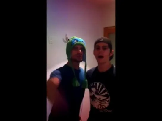 Tyler Posey & Dylan O’Brien Rock Out.. Ninja Turtle Style