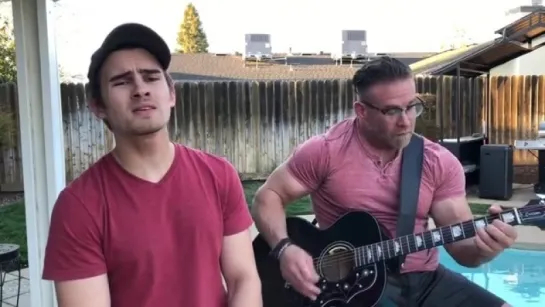 Michael Johnston singing with his dad 01.04.2018