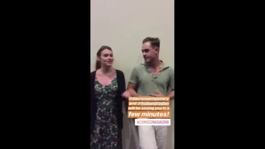 Holland and Dacre at Comic Con Asia @hollandroden @dacremontgomery httpst.coS1GJOEY3z6