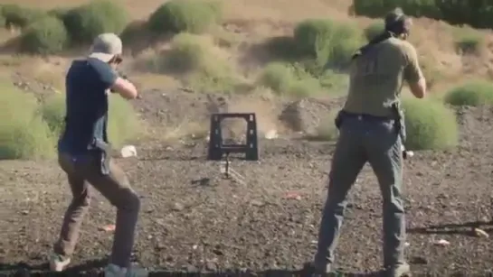 Dylan O'Brien training to shot