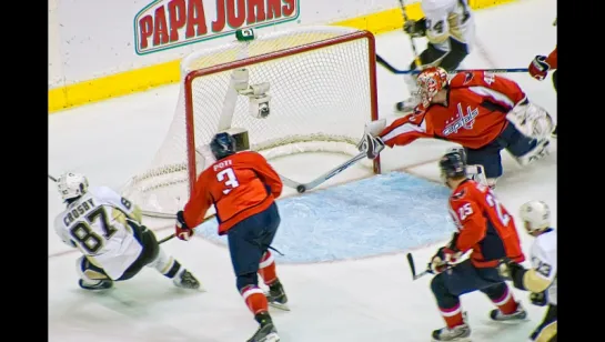 Amazing Save by Simeon Varlamov against Sidney Crosby - NHL Playoffs Round 2 Game 1, 05/02/2009 / Суперсэйв Семена Варламова