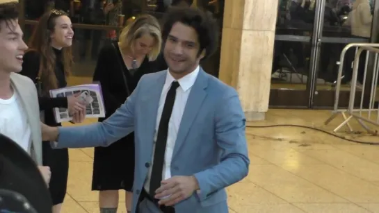 Tyler Posey signs for fans outside the Blumhouses Truth Or Dare premiere at ArcLight Cinemas Cinera