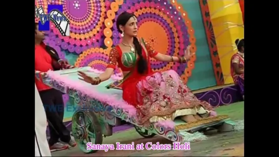 Sanaya Iranis Stunning Performance at Colors Holi Bash