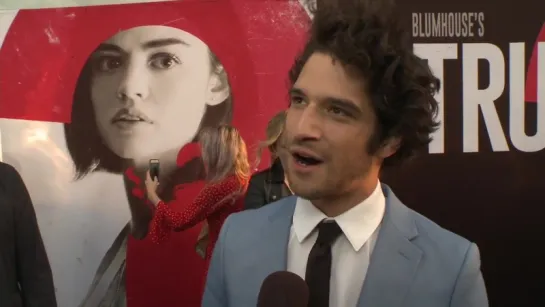 Blumhouses Truth Or Dare LA Premiere   Itw Tyler Posey (Lucas) (official video)