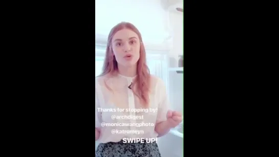 Holland showing inside of her home for Architectural Digest Magazine @hollandroden (1)