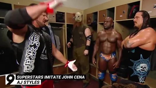 Superstars imitate John Cena