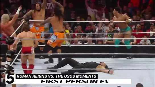 Roman Reigns vs. The Usos moments