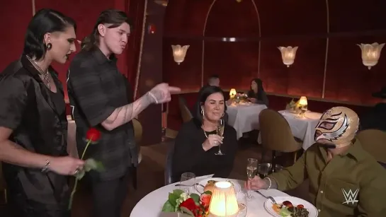 Rhea Ripley and Dominik Mysterio crash Rey Mysterio’s Valentine’s Day dinner