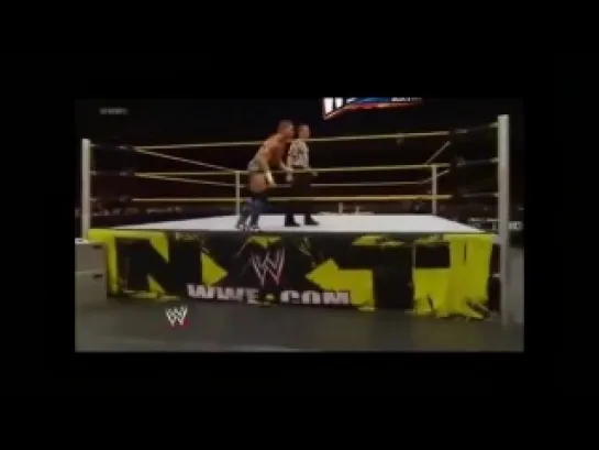 Apron Dive Frankensteiner - Tyson Kidd