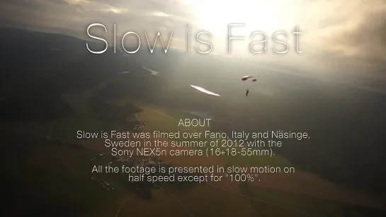 Slow is Fast - Skydiving Short Film