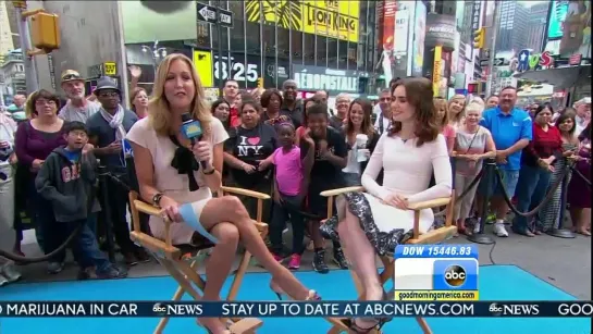 Лили на шоу «Good Morning America» (7/08/13)