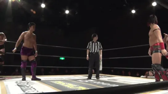 DAMNATION (Nobuhiro Shimatani, Soma Takao & Tetsuya Endo) vs. Kazusada Higuchi, Kota Umeda & Makoto Oishi