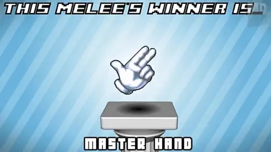 One Minute Melee - Master Hand Vs Polygon Man (Smash Bros vs PlayStation All-Sta