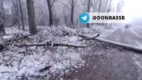 Оледенение превращает донецкие дороги в настоящий квест для автомобилистов