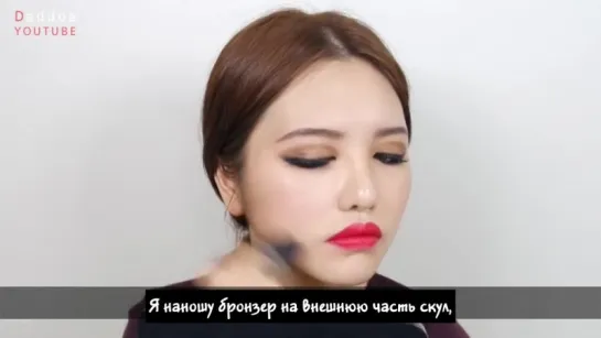 [rus sub] Daddoa - Kpop star hyun-a red lip Makeup