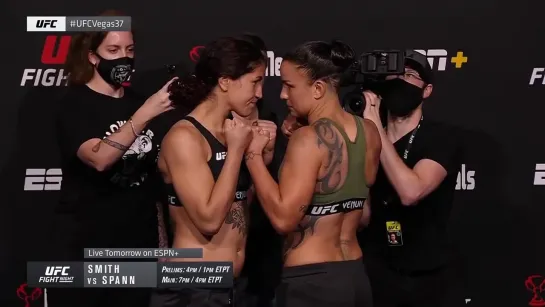 Pannie Kianzad vs. Raquel Pennington - Weigh-in Face-Off