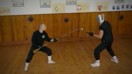 Bayonet fencing training and drill