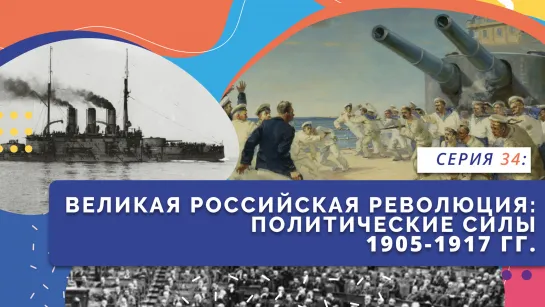 "Нескучно об истории". Политические силы 1905-1917 гг. Серия 34