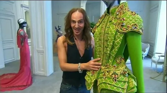 John Galliano on some of his creations for the House of Dior